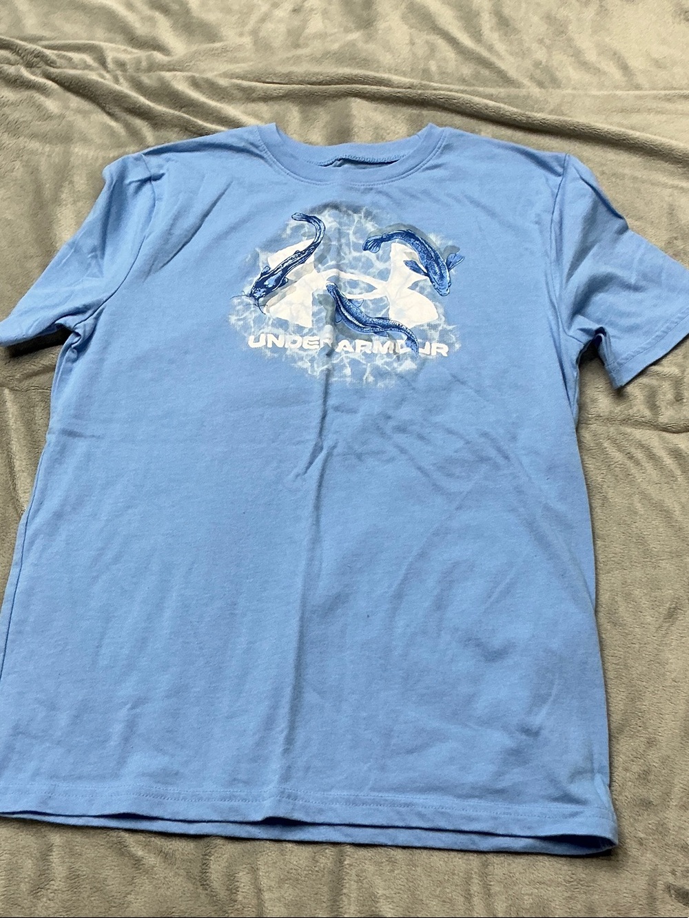 Under Armour Light Blue Graphic Short Sleeve Tee